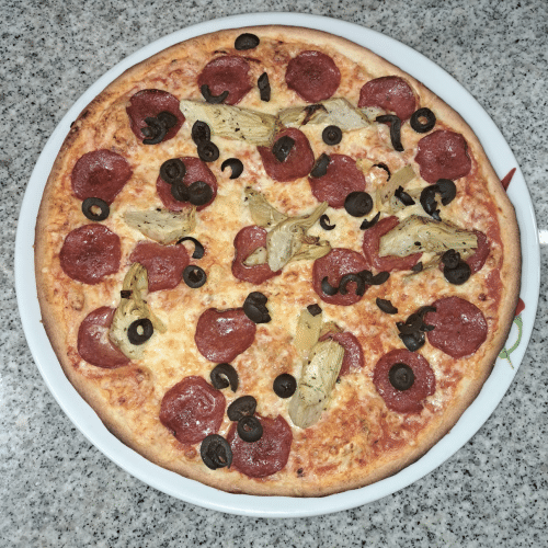 Pizza Calabrese (scharf)