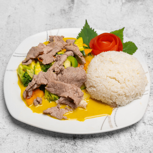 Rind Gelb-Curry (leicht scharf)