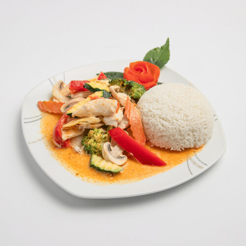 Gebackenes Huhn Thai-Curry (scharf)