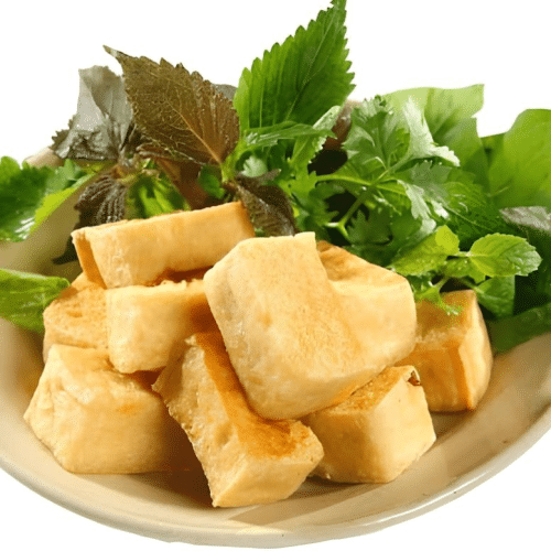 Tofu chien gion (vegan)