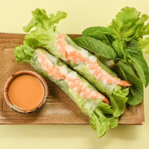 Vietnamesische Sommerrollen (2 Stück) mit Garnelen