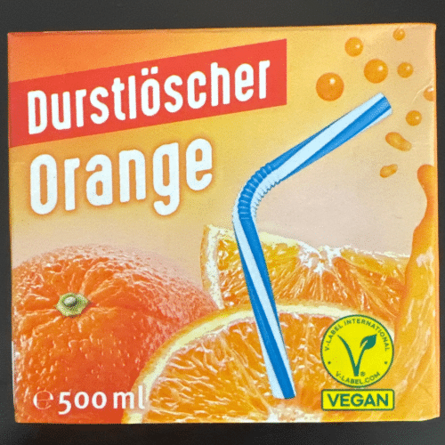 Durstlöscher Orange. ( 0,5l)