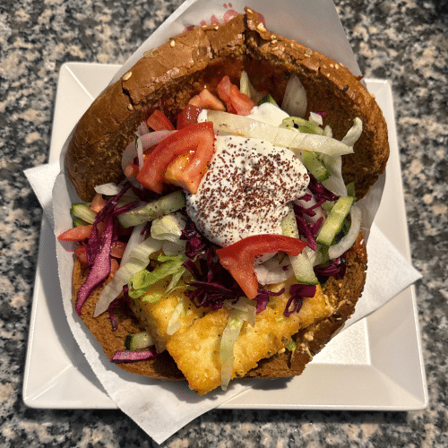Halloumi im Vollkornbrot