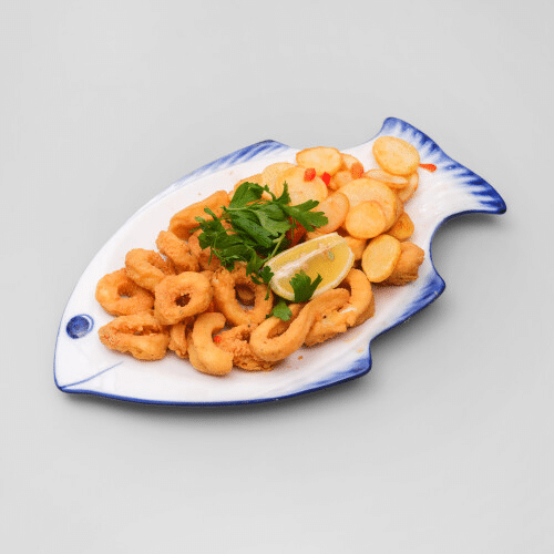 Calamari mit Röstkartoffeln
