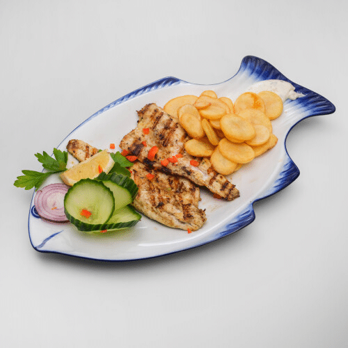 Wolfsbarschfilet mit Reis