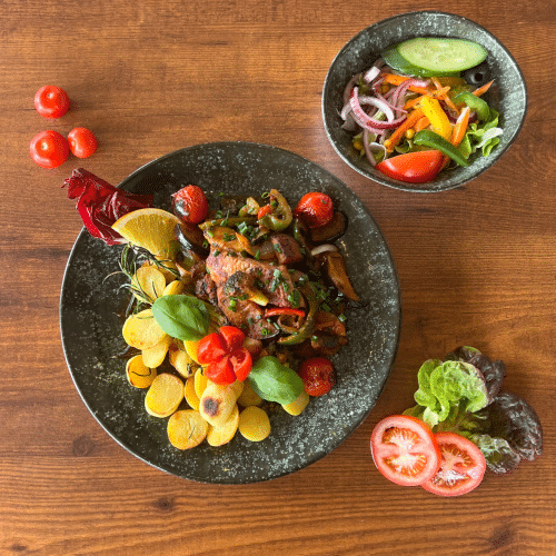 Rumpsteak Gemüse