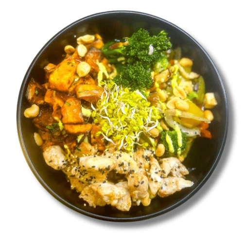 Peanutbutter Sweet Potato Bowl