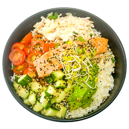 Salmon Coleslaw Bowl