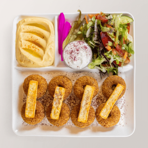 Falafel-Halloumi Teller