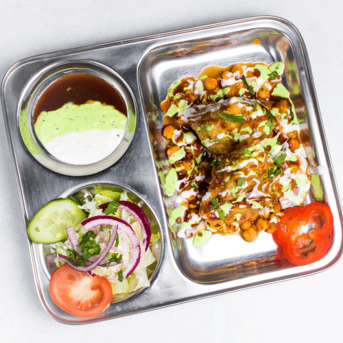 Samosa Chaat (vegan)