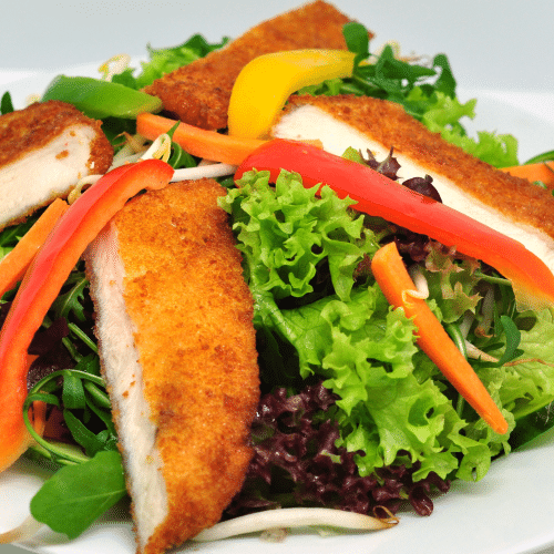 Panko Chicken Salat