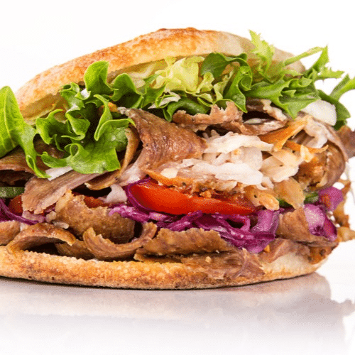 Drehspießfleisch 1/4 Fladen