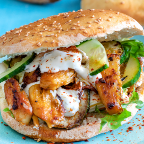 Hähnchen Döner 1/4 Fladen Brot