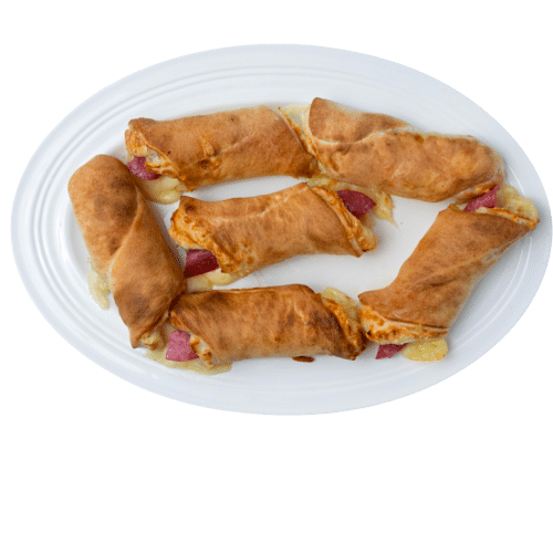 Pizzabrötchen gefüllt mit Salami (6 Stück)