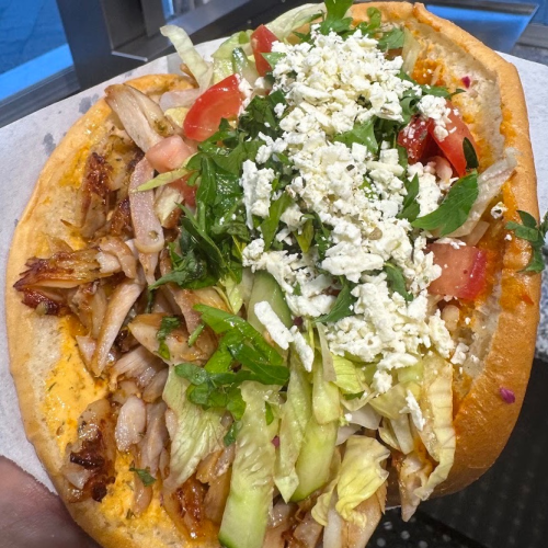 Hähnchen Döner mit Gemüse