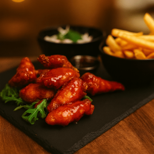 Chicken Wings Buffalo Style (8 Stück, sehr scharf)