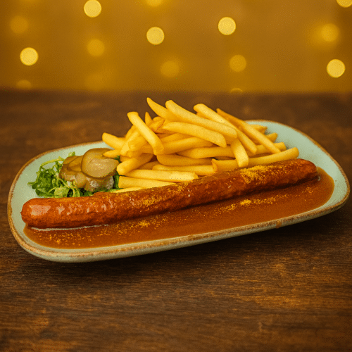 Currywurst Pommes Frittes