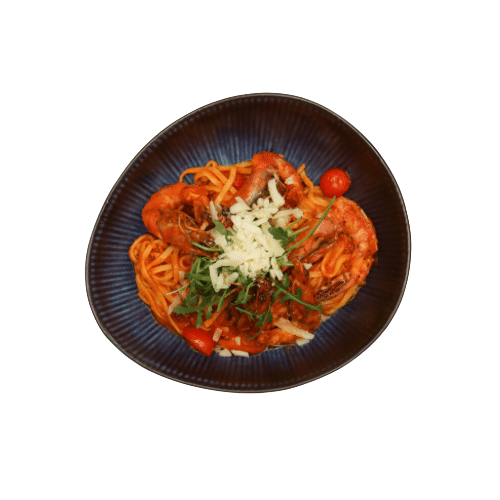 Pasta mit Garnelen