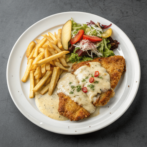 Bauernschnitzel (nach Art des Hauses)