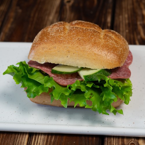 Knackfisches mit Salami