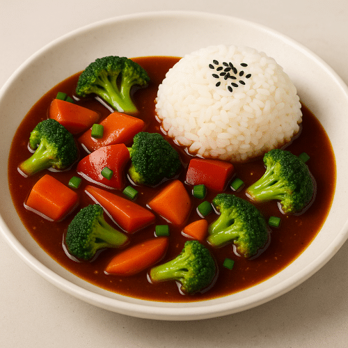Szechuan Gemüse mit Reis