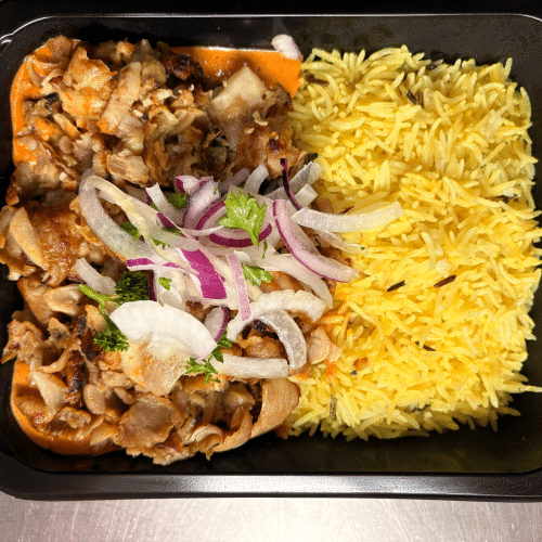 Hähnchen Gyros Reis