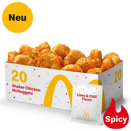 20 Shaker Chicken McNuggets Lime & Chili Flavor