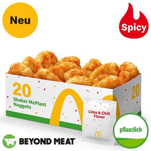20 Shaker McPlant Nuggets Lime & Chili Flavor