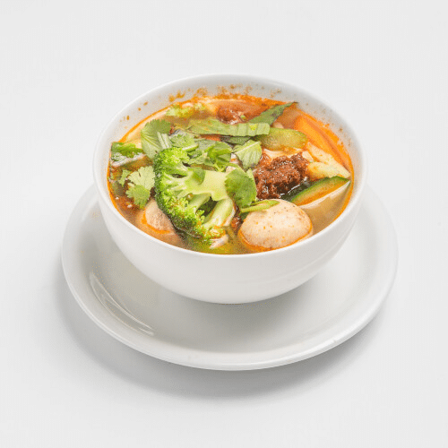 Tom Yam Gai Suppe (scharf)