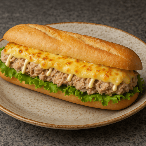 Thunfisch und Ei Baguette