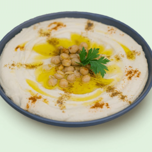 Hummus Tahine (auch in vegan erhältlich)