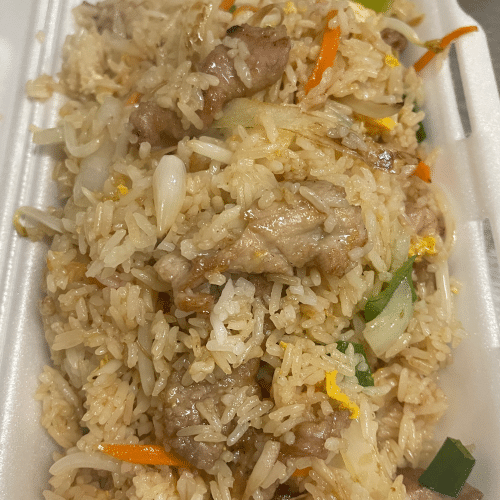 Gebratener Reis mit gebratenem Schweinefleisch (33)