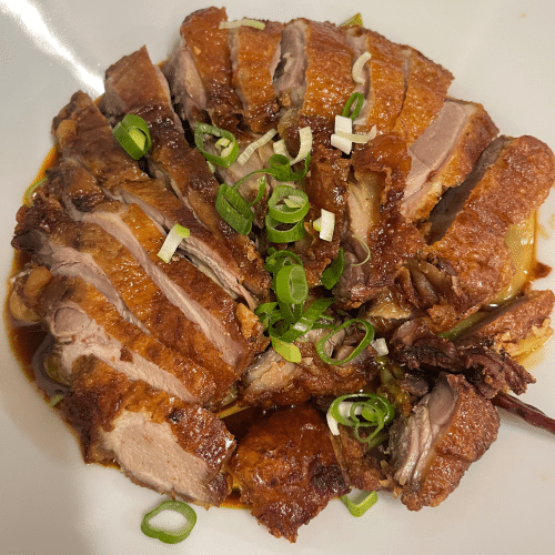 Knusprige Ente nach Szechuan Art (Scharf) (76)