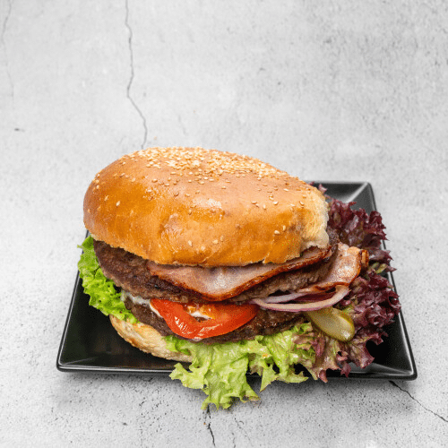 Geräucherter Bacon Burger DOPPELT