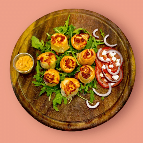 Pizzabrötschen mit Käse und Sucuk