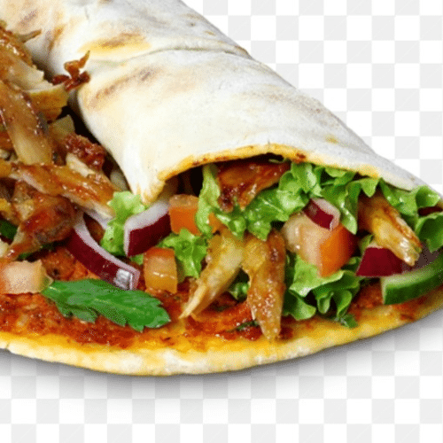 Lahmacun Hackspieß mit Pommes frites