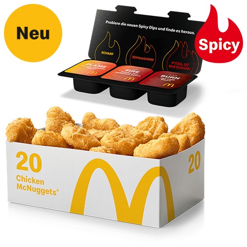 Spicy Dip Challenge - 20 Chicken McNuggets®