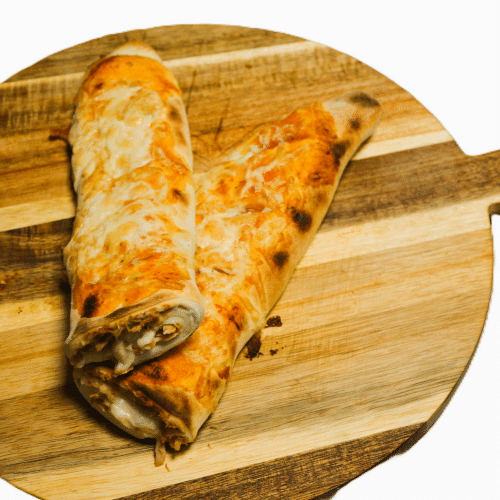 Gefüllte Pizzabrötchen mit Geflügelbratwurst