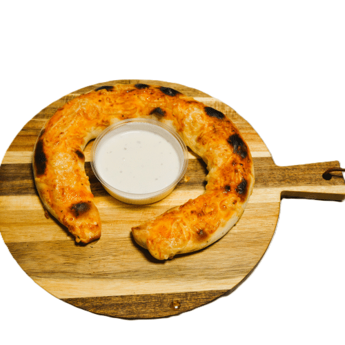 Pizza Ring Gefüllt mit Drehspießfleisch