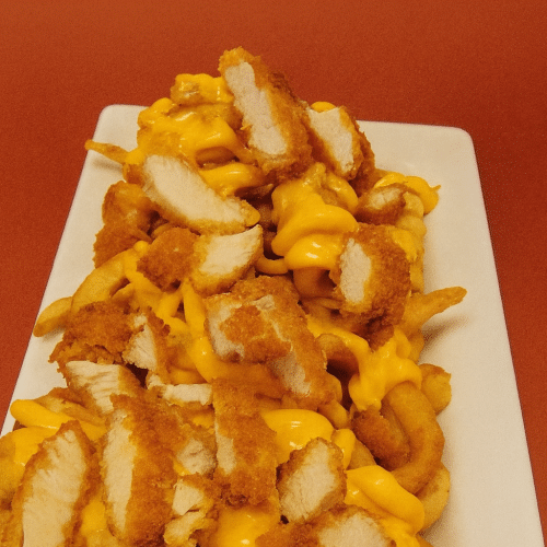 Chicken cheese fries Pommes