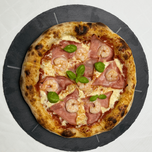 Pizza Prosciutto e Gamberetti