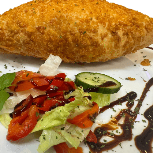 Crunchy Calzone - Salami und Paprika