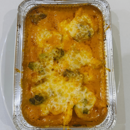 Kartoffel-Champignons-Broccoli-Blumenkohl-Auflauf