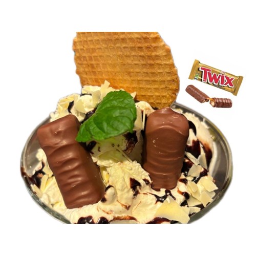 Twix Eisbecher