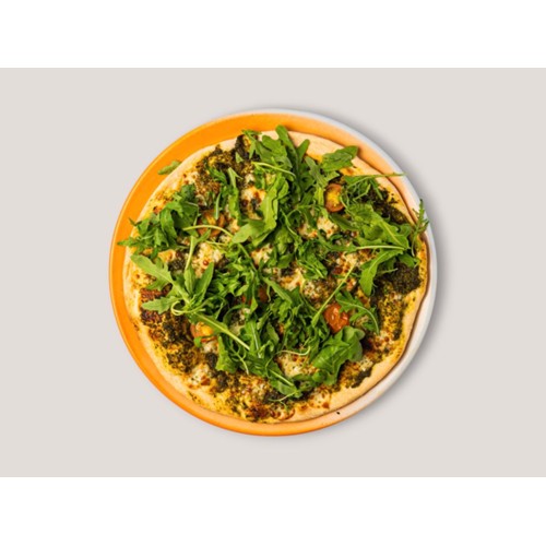PIZZA PESTO CON RUCOLA