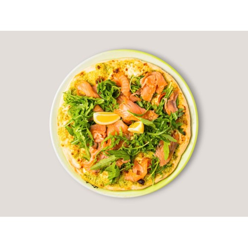 PIZZA SALMONE E RUCOLA