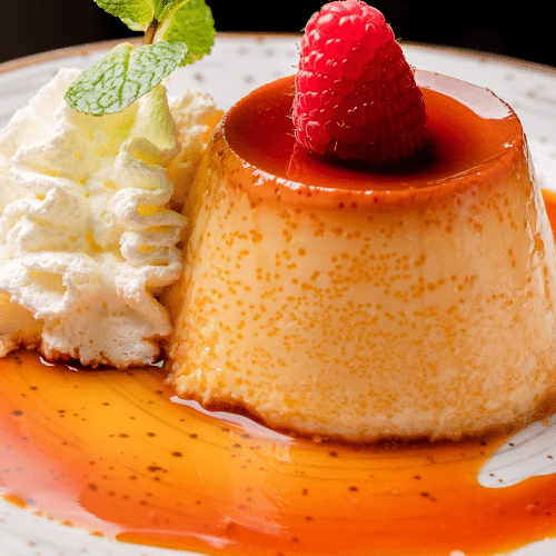 Flan de la casa