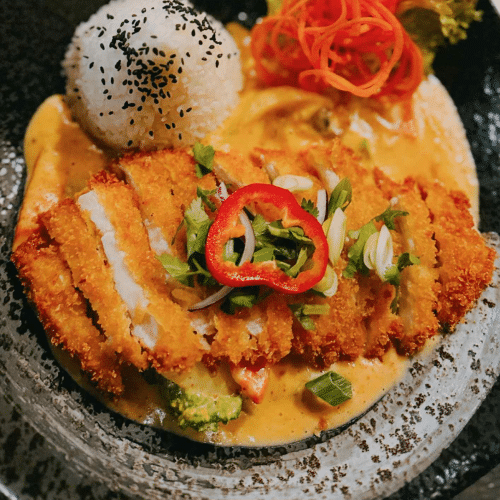 M7. Hühnerbrustfilet Thai Art Rote Curry (scharf)