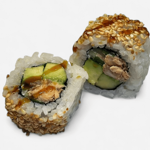 Cooked Salmon Inside Out Roll