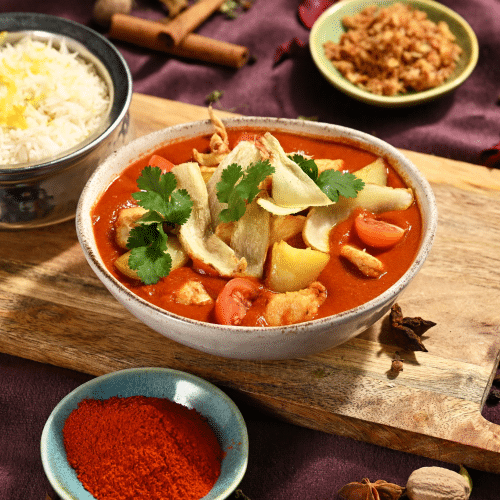Chicken Vindaloo (scharf)
